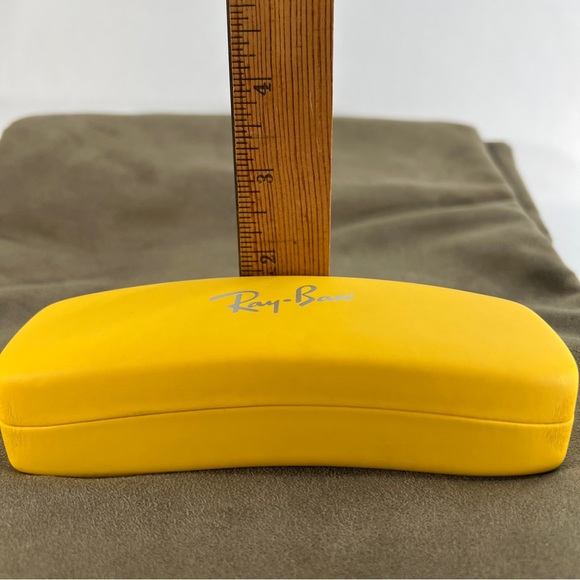RAY-BAN YELLOW HARD SHELL CASE EYEGLASSES/SUNGLASSES CASE *READ* - Picture 15 of 15